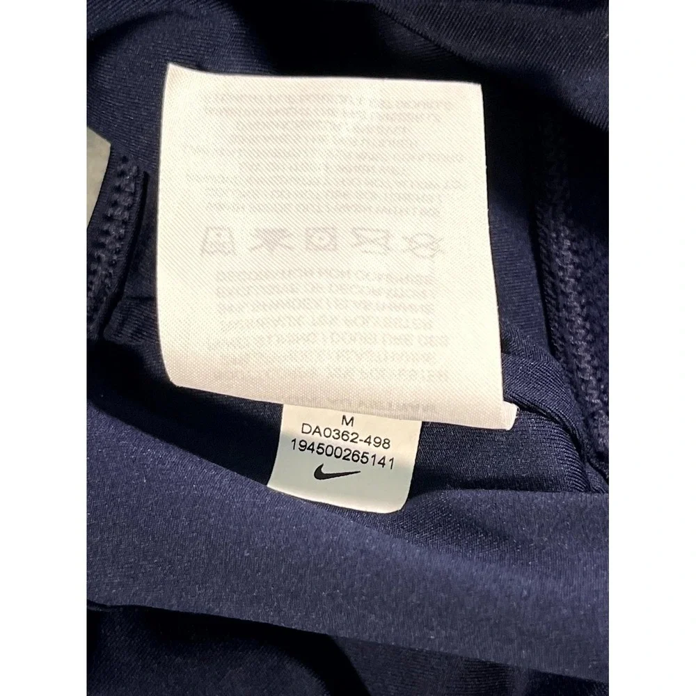 Nike Dri Fit Strappy Sports Bra Womens Medium Navy Blue‎ Activewear Yoga Gym